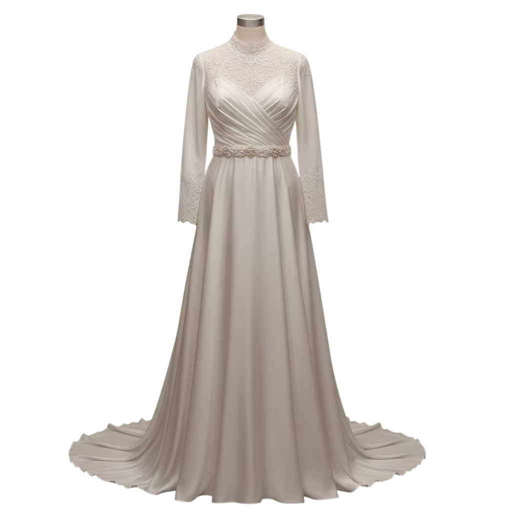 لباس عروس پوشیده