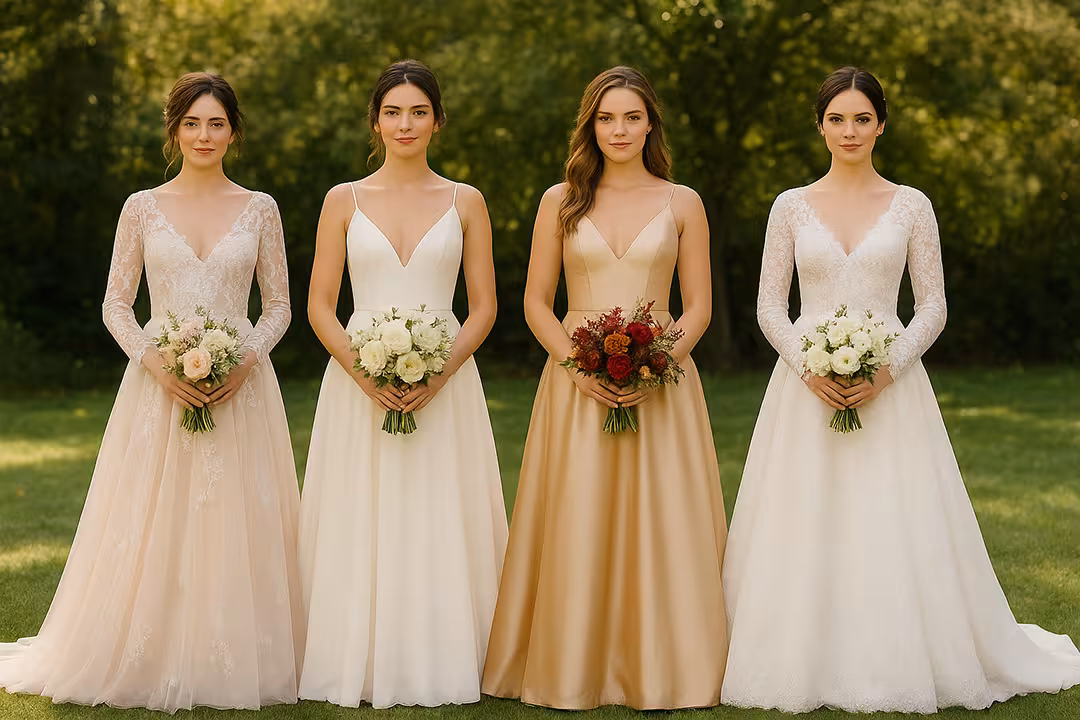 پارچه‌ها و رنگ‌های مناسب پیراهن نامزدی در هر فصل